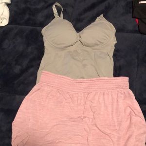 Selling together, nursing tank and maternity shorts